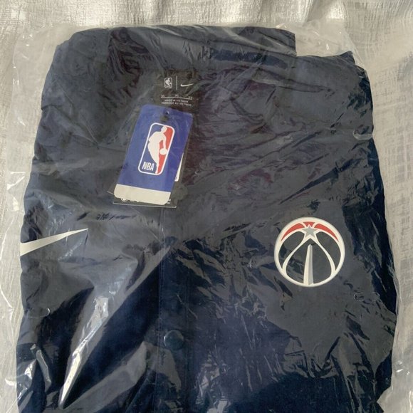 Nike Mens Washington Wizards City Edition Series Snap Coaches Jacket Large XL - Picture 2 of 4